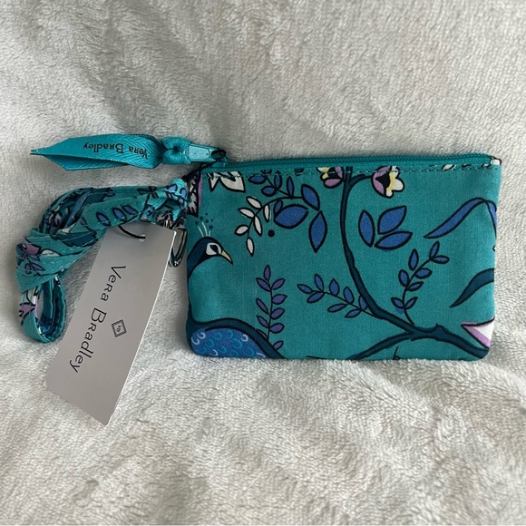 NWT Zip ID & Lanyard - Peacock Garden - Picture 2 of 3